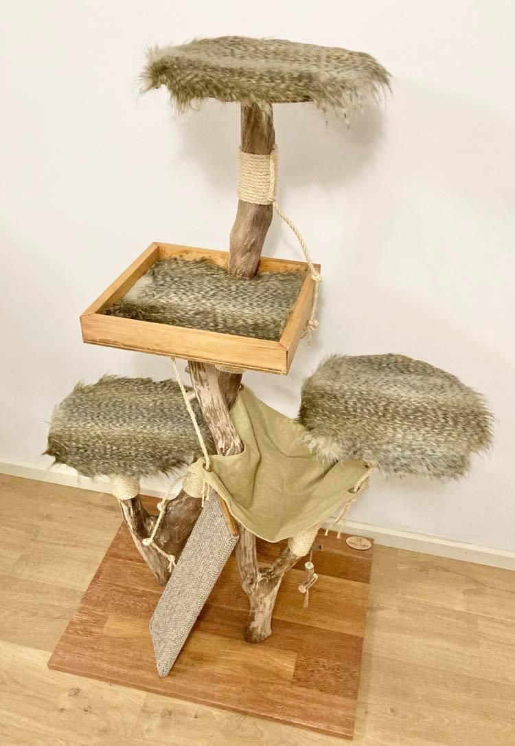 Photo of Climbing cat tree. Cat scratcher. Kitty climber. 