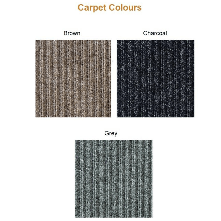 Photo of carpet colours available for the Mini to Max Bed Stairs